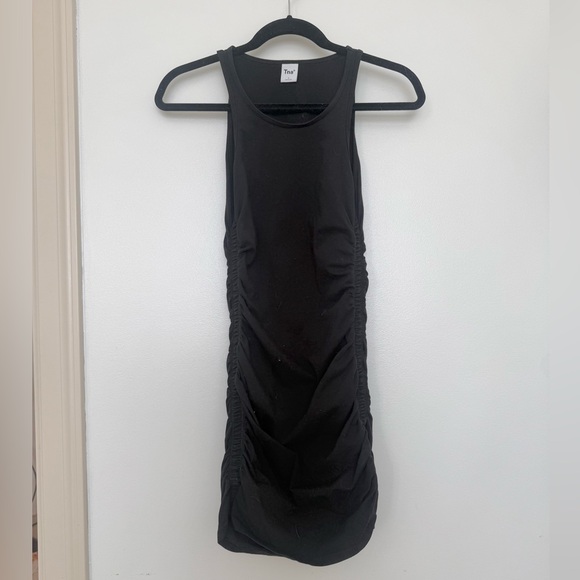 TNA Black Ruched Mini Dress - Picture 3 of 4